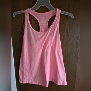 Athletic Works Light Pink Perforated Racerback Tank
